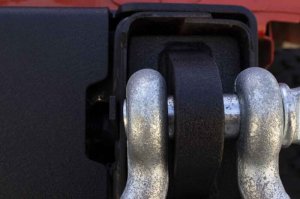 Jeep Wrangler Unlimited JKU Bumper D-Ring Mount - Rear - Fishbone Offroad - Frame Horn - Black - `07-`18